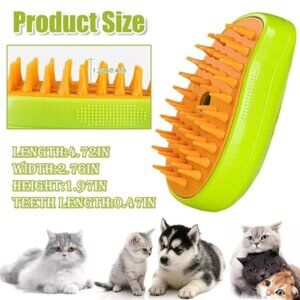 NEW!! Cat/Dog Steam Brush Pet Triple Beauty Grooming Comb Electric Spray